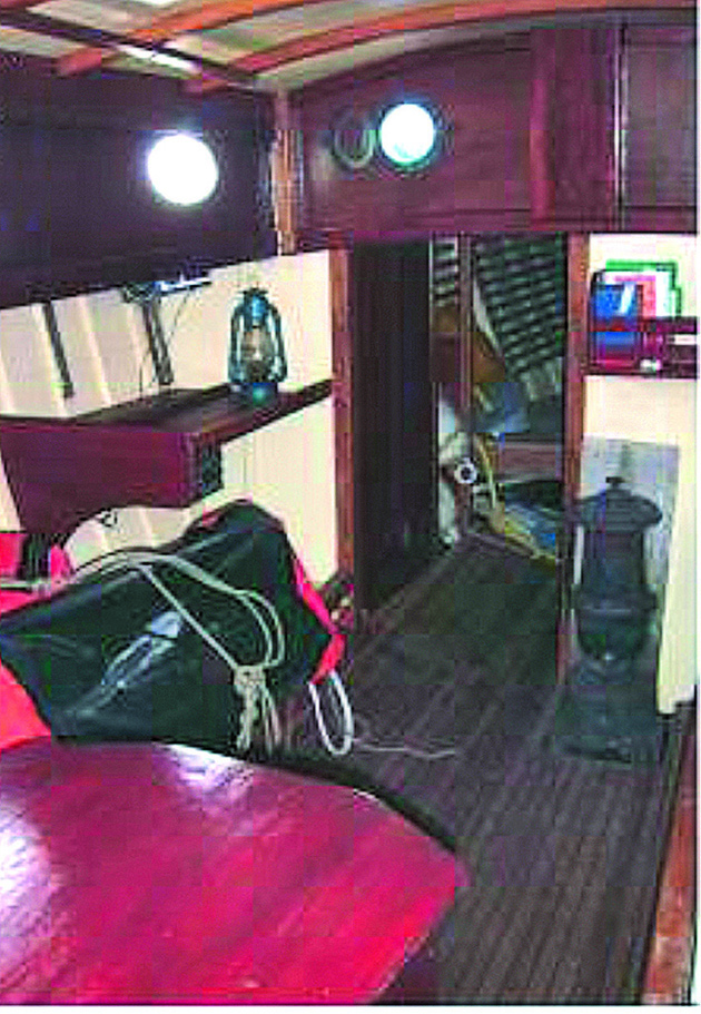 The inside of a Hillyard yacht
